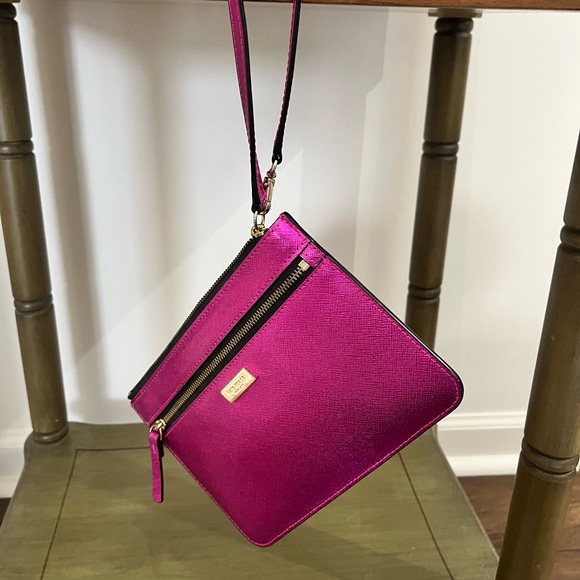 Kate Spade Hot Pink wristlet - Picture 1 of 3